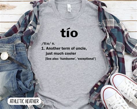 Tio Definition Tshirt, Spanish Tio Gift, Super Tio, Uncle Unisex T ...