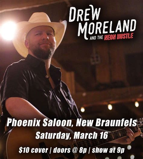 Drew Moreland and The Neon Hustle at Phoenix Saloon, New Braunfels TX ...