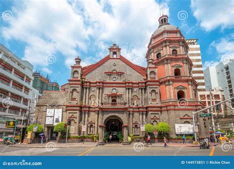 Minor Basilica of Saint Lorenzo Ruiz in Manila Stock Image - Image of ...