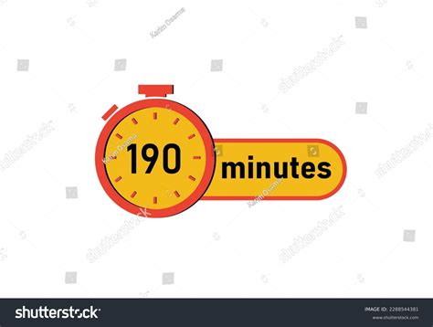 190 Minutes Timers Clocks Timer 190 Stock Vector (Royalty Free ...