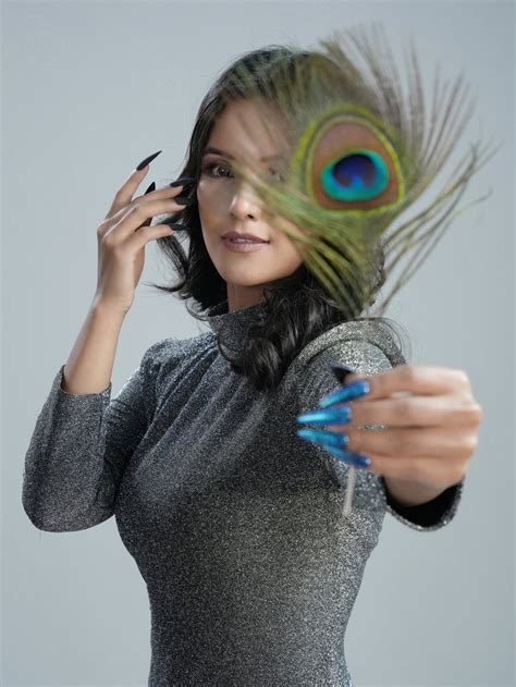 Press On Nails with Peacock Print | Peacock Feather Stick On Nails ...