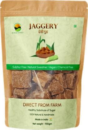 Jungle Basket Sugarcane Gud Nutrient Rich Jaggery Natural Pure Desi Gud ...