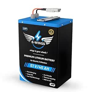 E-WINGS 51V 45Ah LiFePO4 | 2.3kWh High-Capacity EV Battery | Smart BMS ...