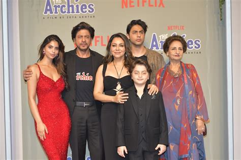 The Archies premiere Shah Rukh Khan and family root for daughter Suhana ...