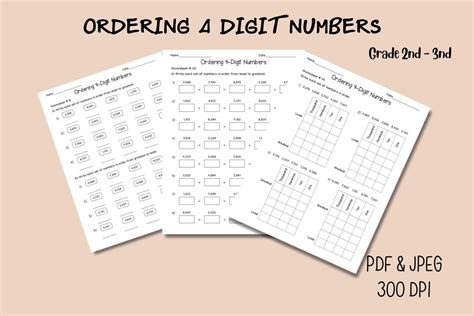 Image result for Ordering 4 Digit Numbers