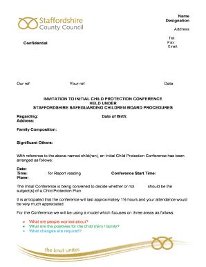 Invitation Card for Child Protection Conference 的图像结果