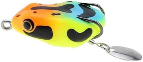 Izzawa Frog Fishing Lure Muti Colour, 4.5 cm, 8.5g, Soft PVC, Double ...
