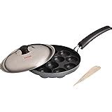 Buy Tosaa Aluminium Non-Stick 12 Cavity Appam Patra (Black, 21cm ...