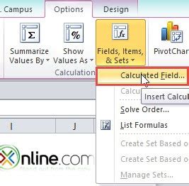 Image result for Above or below Calculated Field