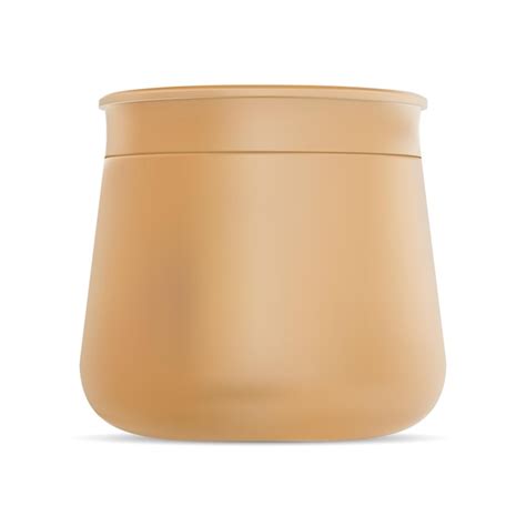 Modèle de gel de corps de maquette de récipient de vecteur de pot de ...