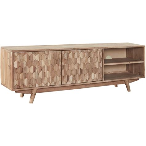 Buy Mod-Arte Modern Wood Honeycomb Entertainment Unit for TVs up to 57 ...