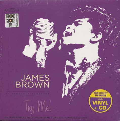 James Brown LP: Try Me (LP with CD, 180g Vinyl, Ltd., RSD) - Bear ...