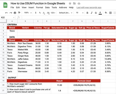 DSUM Function Tutorial 的图像结果