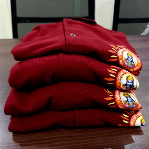 Shree Ram Half Sleeve t shirt collar Neck – Maroon