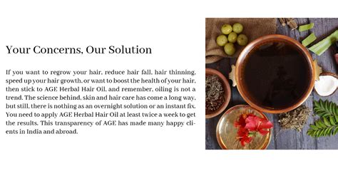 AGE Natural Herbal Hair Oil For Long and Thick Hair – Aromatic Garden ...