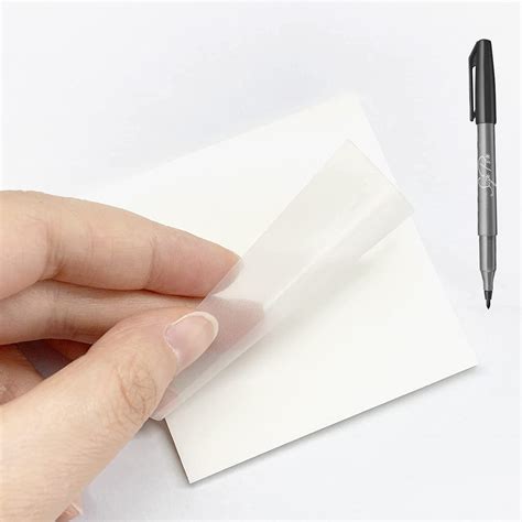 Transparent Sticky Notes, 3×3inch Clear Sticky Notes, Self-Stick Note Pads for Books Message ...