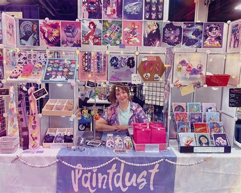 artist alley table | Art festival booth display, Craft booth displays ...