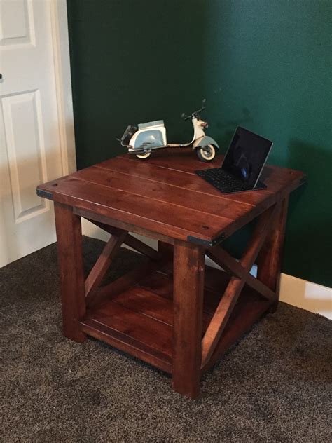 Image result for Rustic X End Table