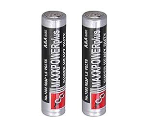 INSIGNIA LABS -1.5V AAA Batteries 2PCS, Power Extra Heavy Duty AAA ...