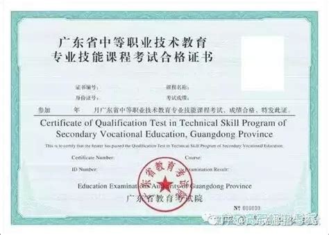 广东省中等职业技术教育专业技能课程考试证书报考指南 - 知乎