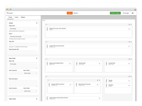 Intranet Homepage 的图像结果