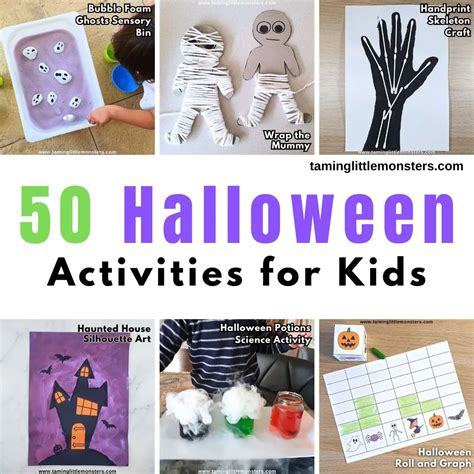 50 Fun Halloween Activities and Crafts for Kids - Taming Little Monsters