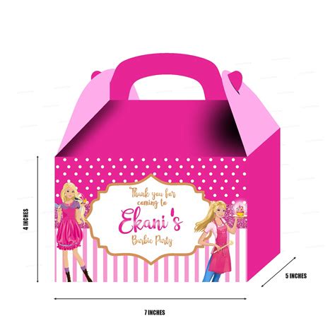 Barbie Theme Goodie Return Gift Boxes | Party Supplies India