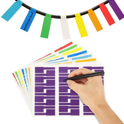 Cable Labels,Waterproof Label Stickers,240 PCS Wire Labels Tags ...