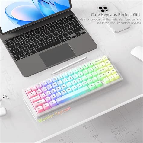 White Translucent Jelly MDA Keycaps – CuriosityCaps