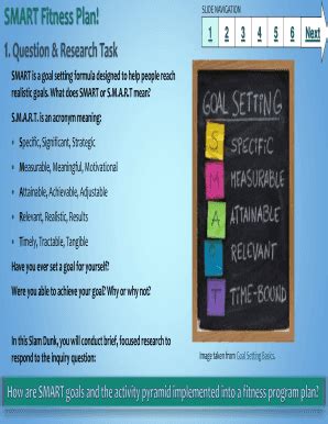 Fillable Online SMART is a goal setting formula designed to help people ...