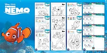 Disney Pixar Finding Nemo Colouring Sheets and Activities