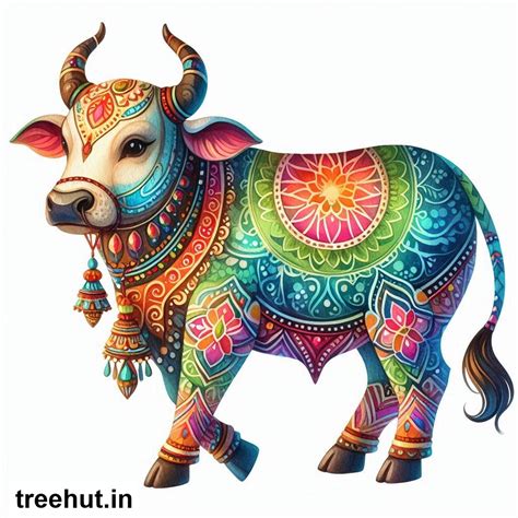 Free Cow Accent Cutout for Toran, Wall Hanging Gopashtami Decoration ...