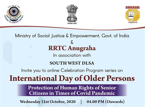 MSJE & Anugraha Event: Human Rights Of Senior Citizens During COVID-19 ...
