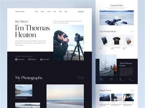 thomasheaton.co.uk - Portfolio Website Redesign by Boomdevs LLC on Dribbble