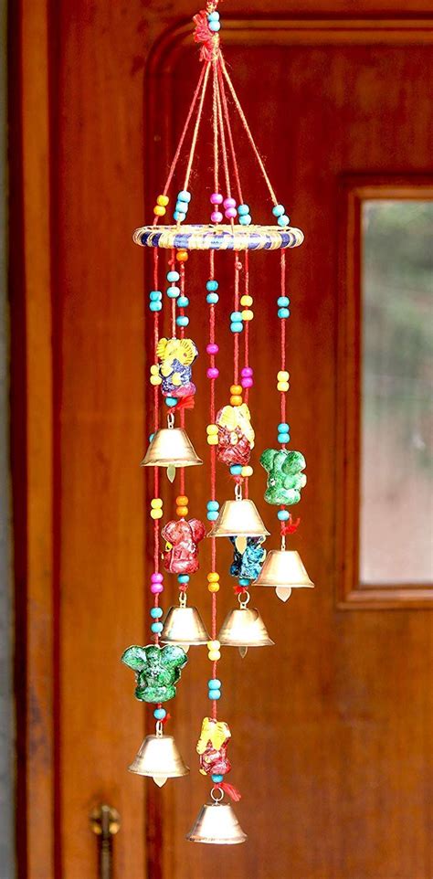 HeeMo Rajasthan Handcrafted Wind Chimes Door/Wall Hangings (Ring ...