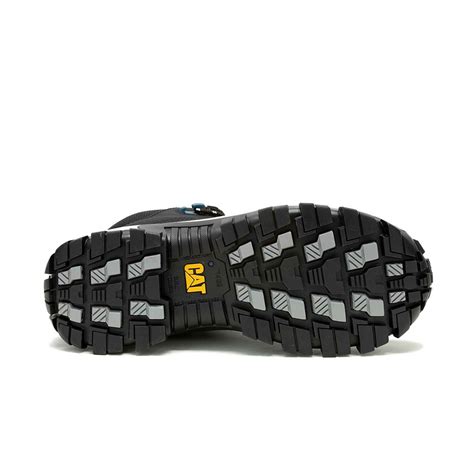 Caterpillar Boots Sale India - Invader Mid Vent Composite Toe Men Black