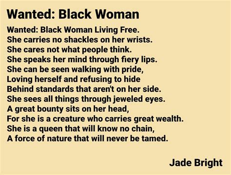 Wanted: Black Woman | Black women, Poems, Women