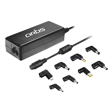 Artis 65Watt Universal Laptop Adapter with 8 Interchangeable Connector ...