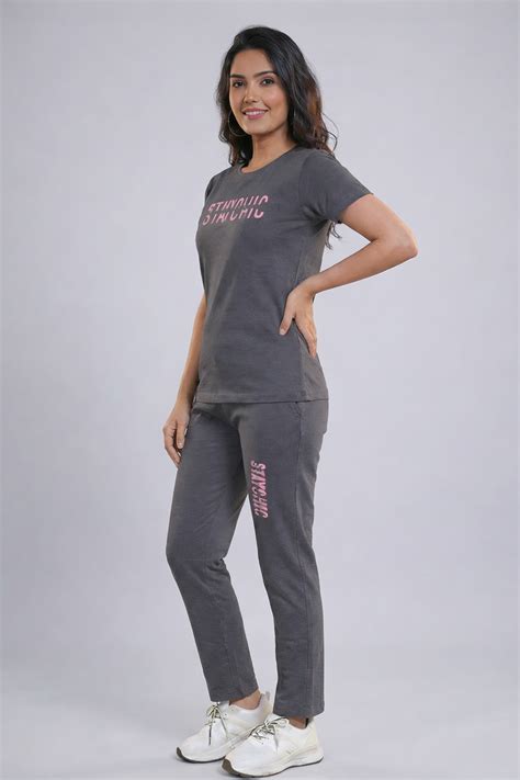 Stay Chic Charcoal Night Suit – SUGARSTAR