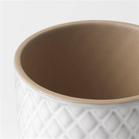 CHIAFRÖN plant pot, white, 9 cm (3 ½") - IKEA