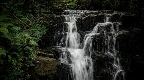 Download wallpaper 3840x2160 waterfalls, cascades, water, stones ...