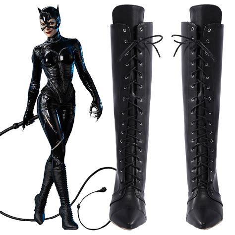 Batman Returns (1992) Catwoman Selina Kyle Shoes Cosplay Boots - Gcosplay
