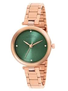 French Connection Analog Green Dial Women's Stainless Steel Watch ...