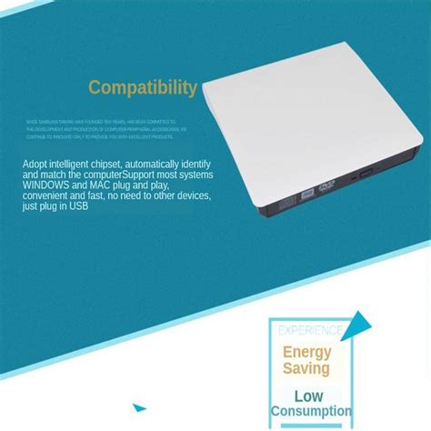 External Optical Drive USB 3.0 CD/DVD ROW Burner for Windows Laptop PC ...
