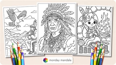 34 Native American Coloring Pages (Free PDF Printables)