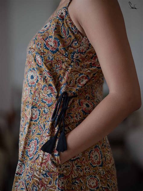 Sleeveless One Piece Floral Dress|Dancing Ghost Orchids|Suta