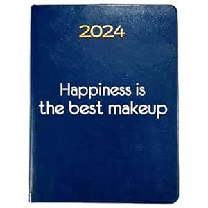 Castleore Premium Paper Quality Happiness Is Best Makeup Printed Blue ...