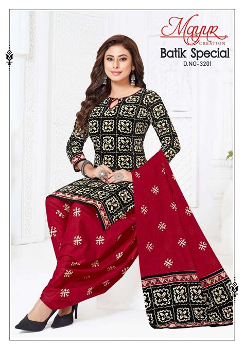 MAYUR CREATION BATIK SPECIAL VOL 32 COTTON PRINTED SALWAR SUITS AT BEST ...