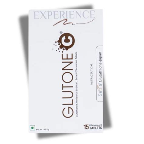 Glutone C Effervescent Tablet 15 Tab – Cutiglow.in