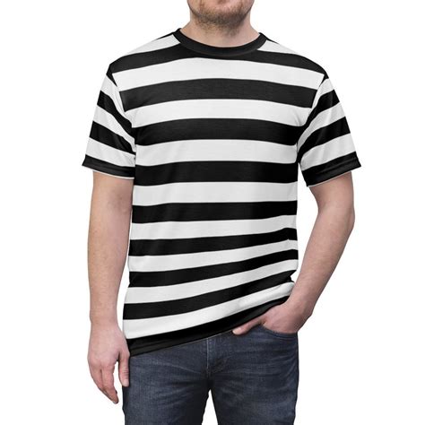 Mens Striped T Shirt Black White at Jeanne Phillips blog